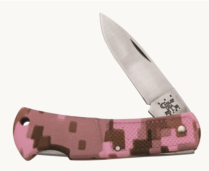 Case Pink Camo Lockback Knife (18321)