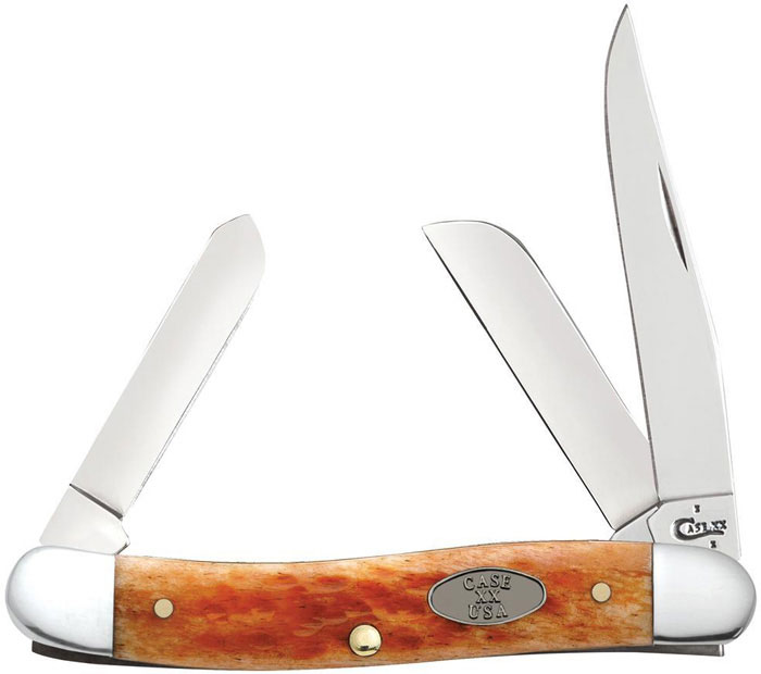 Case Pocket Worn Whiskey Bone Standard Jig Medium Stockman Pocket Knife (23005)
