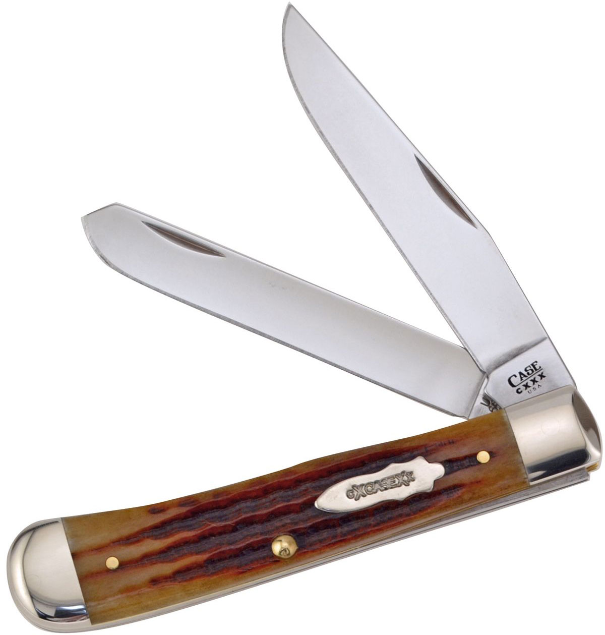 Case XX 130th Anniversary Jigged Golden Aged Antique Bone Trapper Pocket Knife (23405)