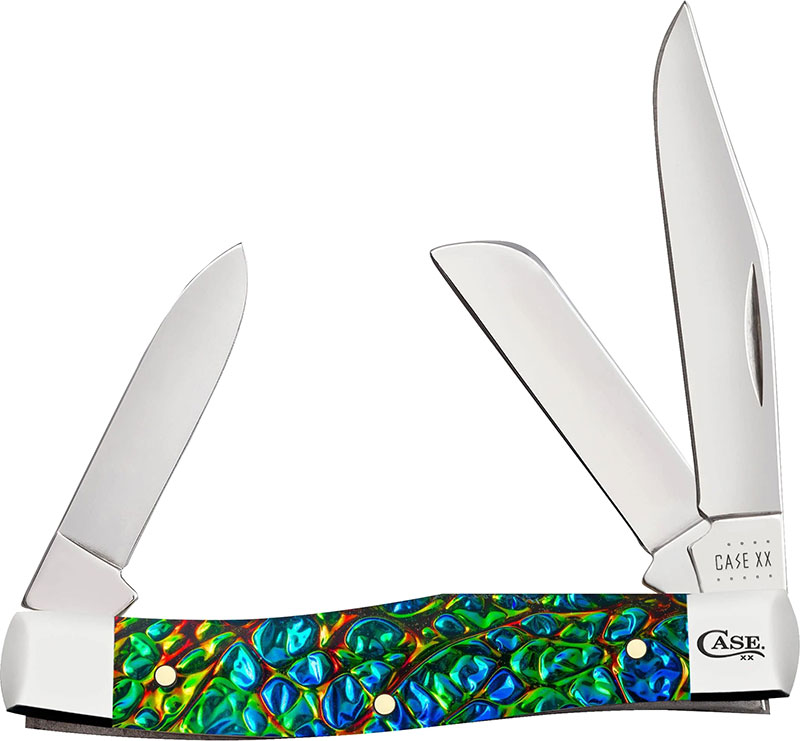 Case Black Sea Dichrolam Medium Stockman Pocket Knife (25111)