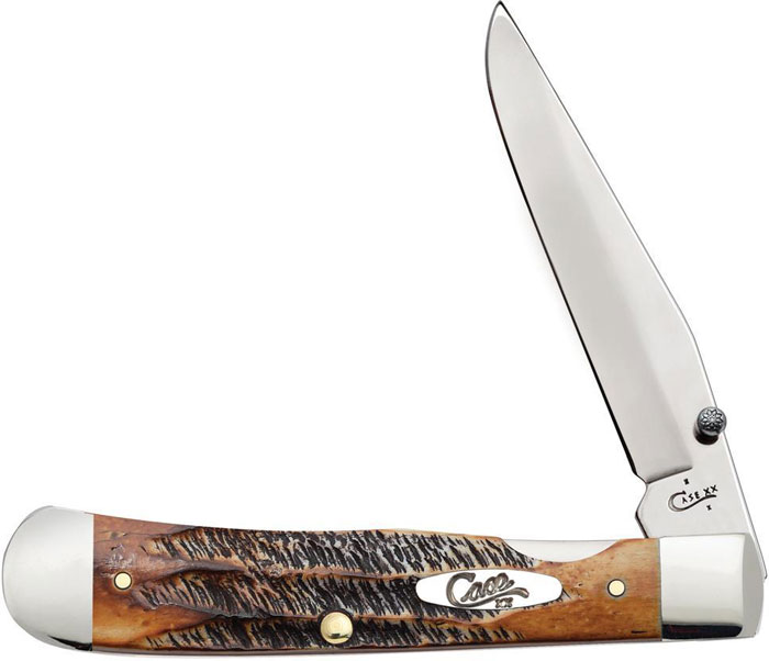 Case 6.5 BoneStag TrapperLock Pocket Knife (65032)