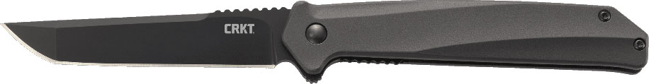 Columbia River Helical Folding Knife w/Black Oxide Plain Edge & Aluminum Handle (K500GKP)