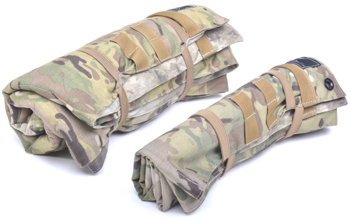 Crosstac RECON Shooting Mat, Long w/Litter Handles and Padding, Arid MultiCam/MultiCam (135230LONGLP)