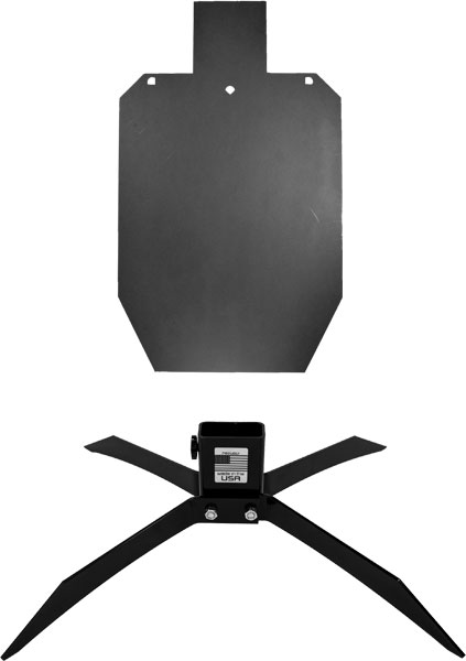 CTS Targets 12" x 24" Silhouette Steel Target and Base, 3/8" AR500 (XPABK)