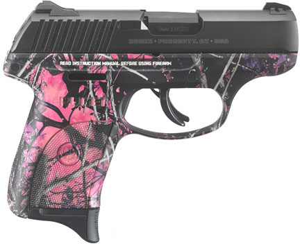 Ruger LC9S Semi-Auto Pistol 3243, 9mm, 3.12", Muddy Girl Camo Grips, Blued Finish, 7 Rd