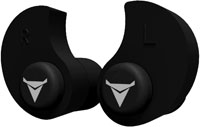 Decibullz Custom Molded Earplugs, Black (PLG1-BLK)