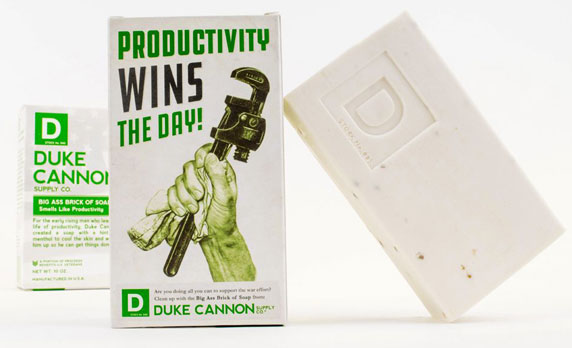 Duke Cannon Limited Edition WW II Era Big Ass Brick of Soap, Productivity (03WHITE1)