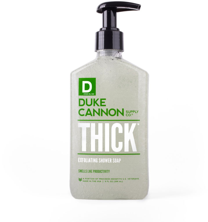Duke Cannon Thick Exfoliating Shower Soap, Productivity