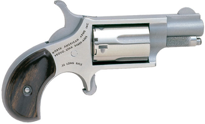 North American Mini-Revolver North American-22LR-CX, 22 LR, 1-1/8", Stainless/Matte Finish, 5 Rd
