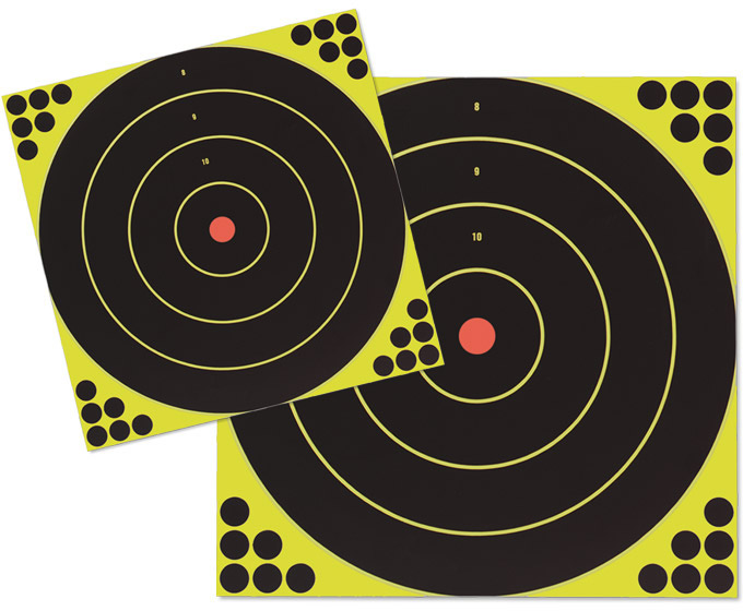 Birchwood Casey 34012 Shoot-N-C 12 in. Bulls Eye Self-Adhesive Targets w/Pasters, 5 Targets