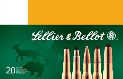 Sellier & Bellot Rifle Ammuntion SB3006B, 30-06 Springfield, Soft Point (SP), 180 GR, 2600 fps, 20 Rd/bx