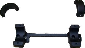 DNZ 40200 1 in Low Matte Black Base/Rings For Savage 93R17