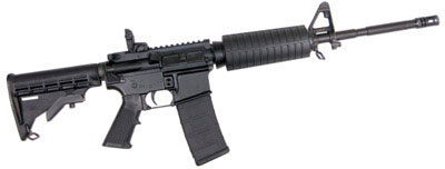 CMMG M4-LE AR-15 AR-15 Rifle 55AE160, 5.56mm NATO, 16 in, Black Tele Stock, Black WASP Finish, 30 Rd