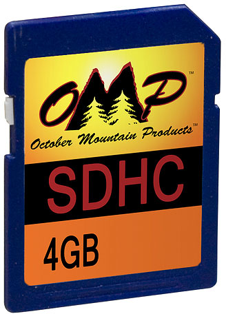 October Mountain Secure Digital SD Card 4gb w/133x Read Speed (33819)