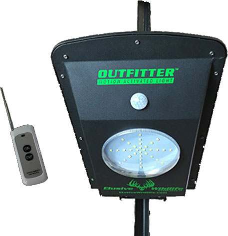 Elusive Wildlife Kill Light Outfitter Solar Powered Motion Activated Feeder Light w/Remote, Green (KLP016GREEN)