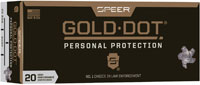 Speer Gold Dot Personal Protection Rifle Ammunition 24468, 223 Remington, Gold Dot SP, 55 GR, 3220 fps, 20 Rd/bx