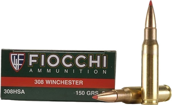 Fiocchi Extrema Hunting Rifle Ammunition 308HSA, 308 Winchester, SST, 150 GR, 2820 fps, 20 Rd/bx