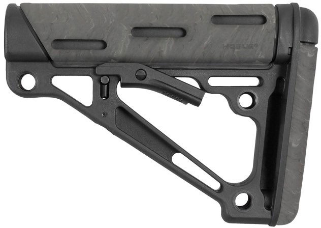 Hogue OverMolded Collapsible AR-15 Mil-Spec Buttstock, Ghillie Green (15840)