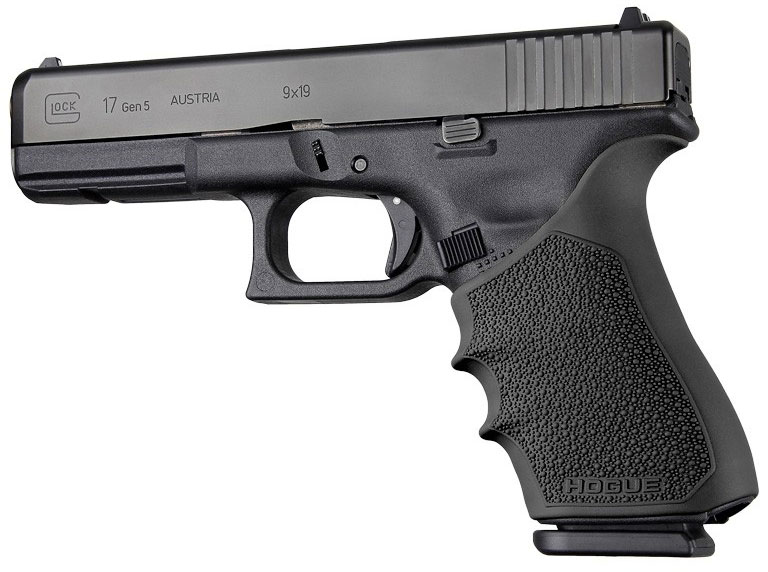 Hogue HandALL Beavertail Grip Sleeve for Glock 17 Gen 1/2/5, Black (17020)