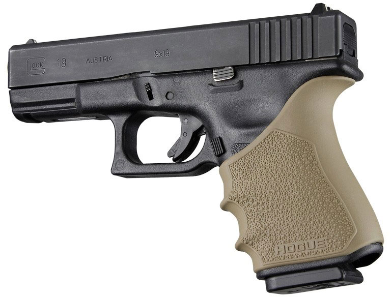 Hogue HandALL Beavertail Grip Sleeve for Glock 19 Gen3/4, FDE (17043)