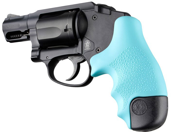 Hogue OverMolded Rubber Grip for Polymer Bodyguard 38, Aqua (60024)