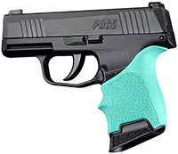 Hogue HandALL Beavertail Grip Sleeve for Sig P365, Aqua (18704)