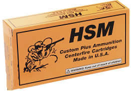 HSM Custom Plus Rifle Ammunition 25-06-1-N, 25-06 Remington, Boattail Soft Point (SP), 100 GR, 3250 fps, 20 Rd/bx