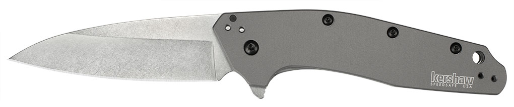 Kershaw Dividend Aluminum Stonewash Folding Knive (1812GRY)
