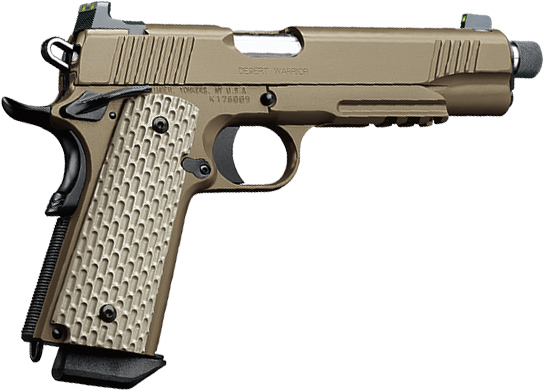 Kimber Desert Warrior (TFS) Pistol 3000228, 45 ACP,  5.5", G-10 Grips, Dark Earth Finish, 7 Rd