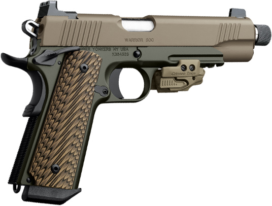 Kimber Warrior SOC (TFS) Pistol 3000287, 45 ACP,  5.5", G10 Grips, Dark Earth Slide, 7 Rd