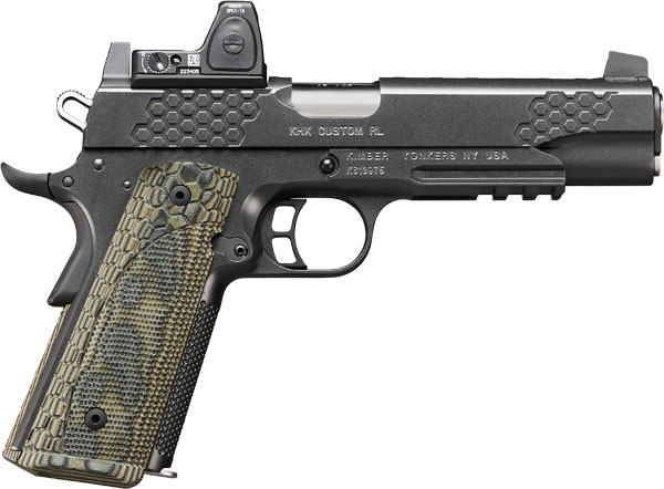 Kimber 3000381 KHX (OI) Custom/RL Pistol - 9mm, 5 in Barrel, Stainless Steel Frame, Steel Slide, 9 Rd