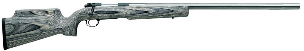Kimber 84M Longmaster VT Rifle 3000409, .22-250 Remington, 26", Gray Laminated Stock, Satin Stainless Steel Finish