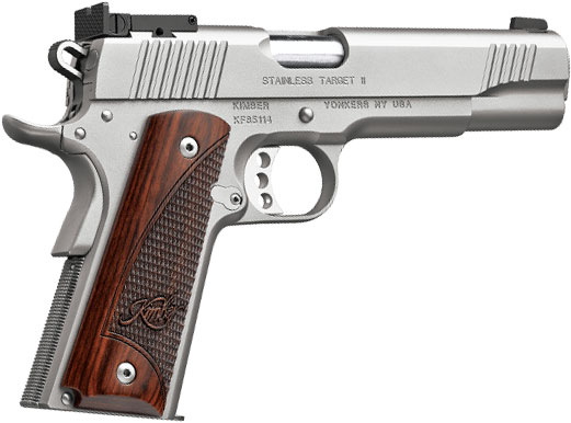 Kimber 3200326 Stainless Target II  Pistol - 9MM, 5 in Barrel, Satin Stainless Steel Frame/Slide