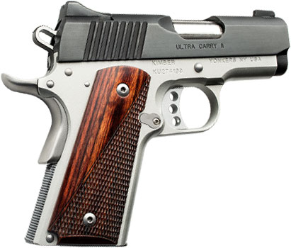 Kimber 3200332 Ultra Carry II (Two-Tone) Pistol - 9MM, 3 in Barrel, Aluminum Frame, Matte Black Oxide Slide