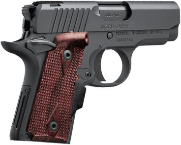 Kimber 3300094 Micro Carry RCP (LG) Pistol - 380 ACP, 2-3/4 in Barrel, Matte Black Frame/Slide, Crimson Trace
