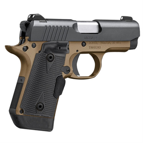 Kimber 3300175 Micro 9 Desert Night (LG) Pistol - 9MM, 3.15 in Barrel, Black KimPro Slide, Desert Tan Finish