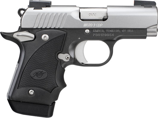 Kimber 3300196 Micro 9 CDP DN - 9MM, 3.15 in Barrel, Rosewood Grips, Black Slide