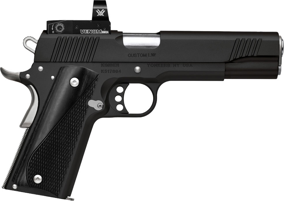 Kimber Custom LW Nightstar (OI) Pistol 3700639, 9mm,  5", Gray Laminate Grips, Black Finish