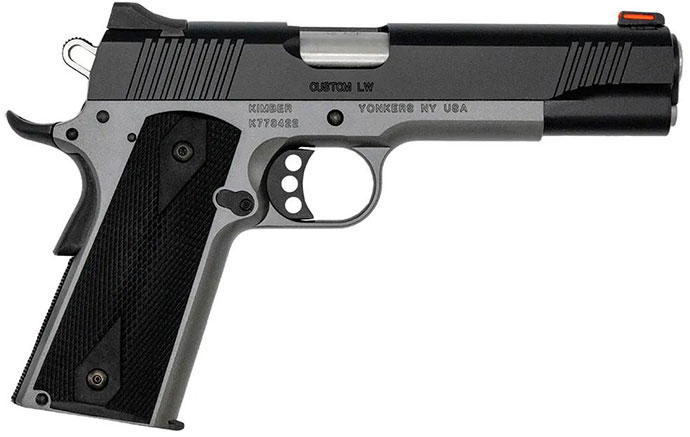 Kimber Custom LW Shadow Ghost Pistol 3700693, 45 ACP, 5", Black Grips, Two-Tone Finish, 8 Rd