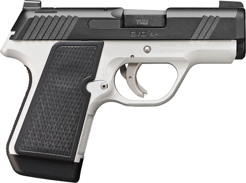 Kimber 3900010 EVO SP Two-Tone  Pistol, 9MM, 3.16 in, Nylon Grips, Two Tone FNC Finish Frame/Slide, Tritium Night Sights