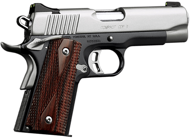 Kimber 3200056, Compact CDP II Pistol - .45 ACP, 4 in bbl., Amb. Safety, Alum. Frame, SS Slide, 7 Rd