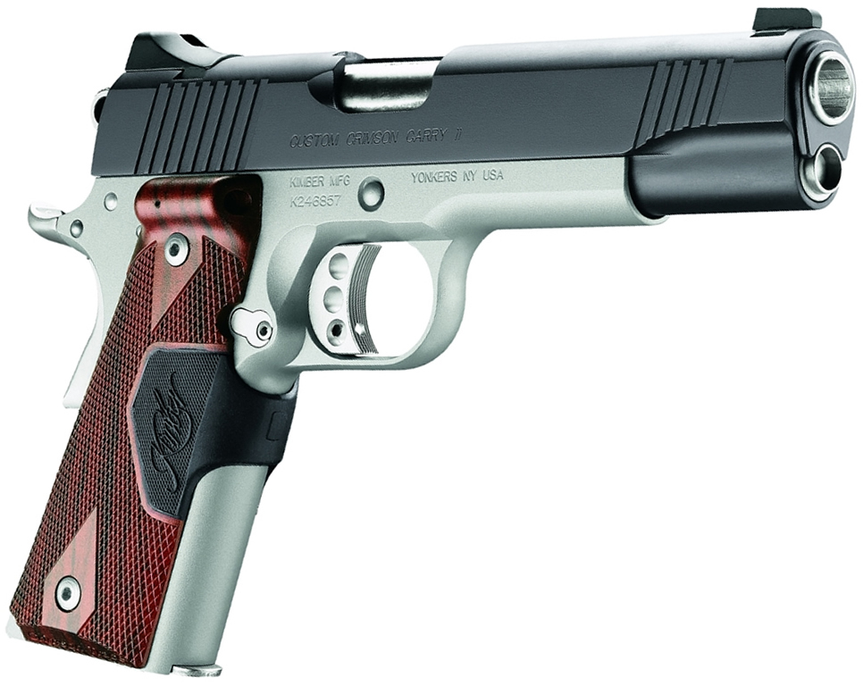Kimber 3200189 Custom Crimson Carry II - 45 ACP, 5 in Barrel, Silver Alum. Frame, Matte Black Slide, 7 Rd