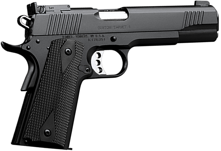 Kimber 3200004 Custom Target II Pistol - .45 ACP, 5 in Barrel, Matte Black Oxide Frame/Slide, 7 Rd