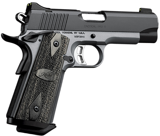 Kimber 3200143 Tactical Pro II Pistol - .45 ACP, 4 in Barrel, Amb. Safety, Aluminum Frame, Matte Black Oxide Slide, 7 Rd