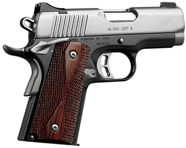 Kimber 3200182 Ultra CDP II Pistol - 9MM, 3 in Barrel, Amb. Safety, Aluminum Frame, Satin Stainless Steel Slide, 8 Rd
