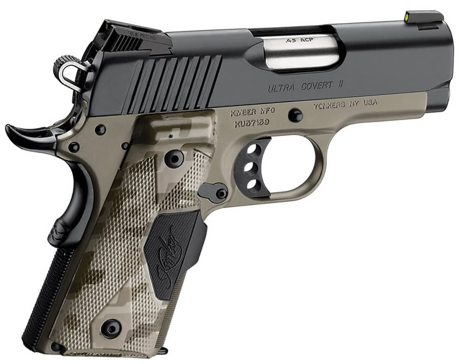 Kimber 3200167 Ultra Covert II Pistol - .45 ACP, 3 in Barrel, Aluminum Frame, Matte Black Oxide Slide, 7 Rd