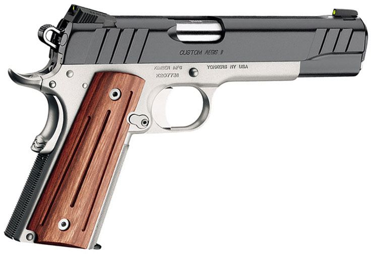 Kimber 3200163 Custom Aegis II Pistol - 9MM, 5 in Barrel, Aluminum Frame, Steel Slide, 9 Rd