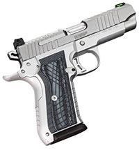 Kimber KDS9C Pistol 3100012, 9mm, 4.09", Gray/Black G10 Crosshatch Grips, KimPro Silver Finish, 15 Rd