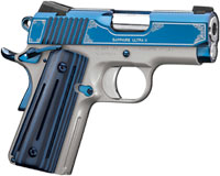 Kimber 3200273 Sapphire Ultra II Pistol - 9mm, 3 in Barrel, Aluminum Frame, Bright Blue PVD Finish, 8 Rd