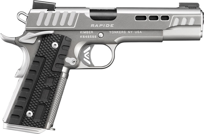 Kimber 3000385 Rapide Black Ice Pistol - 45 ACP, 5 in Barrel, Silver/Gray Finish, 8 Rds